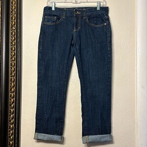 Cabi Women’s Cropped Cuffed Jeans Dark Wash Size 2